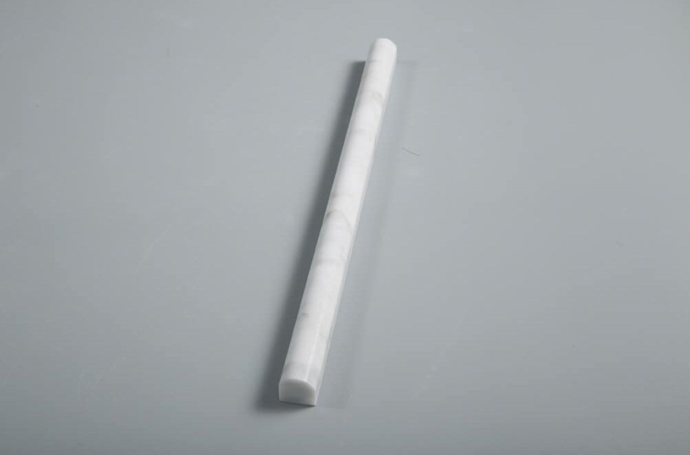 Carrara White Marble Trim Molding in Various Sizes - Polished