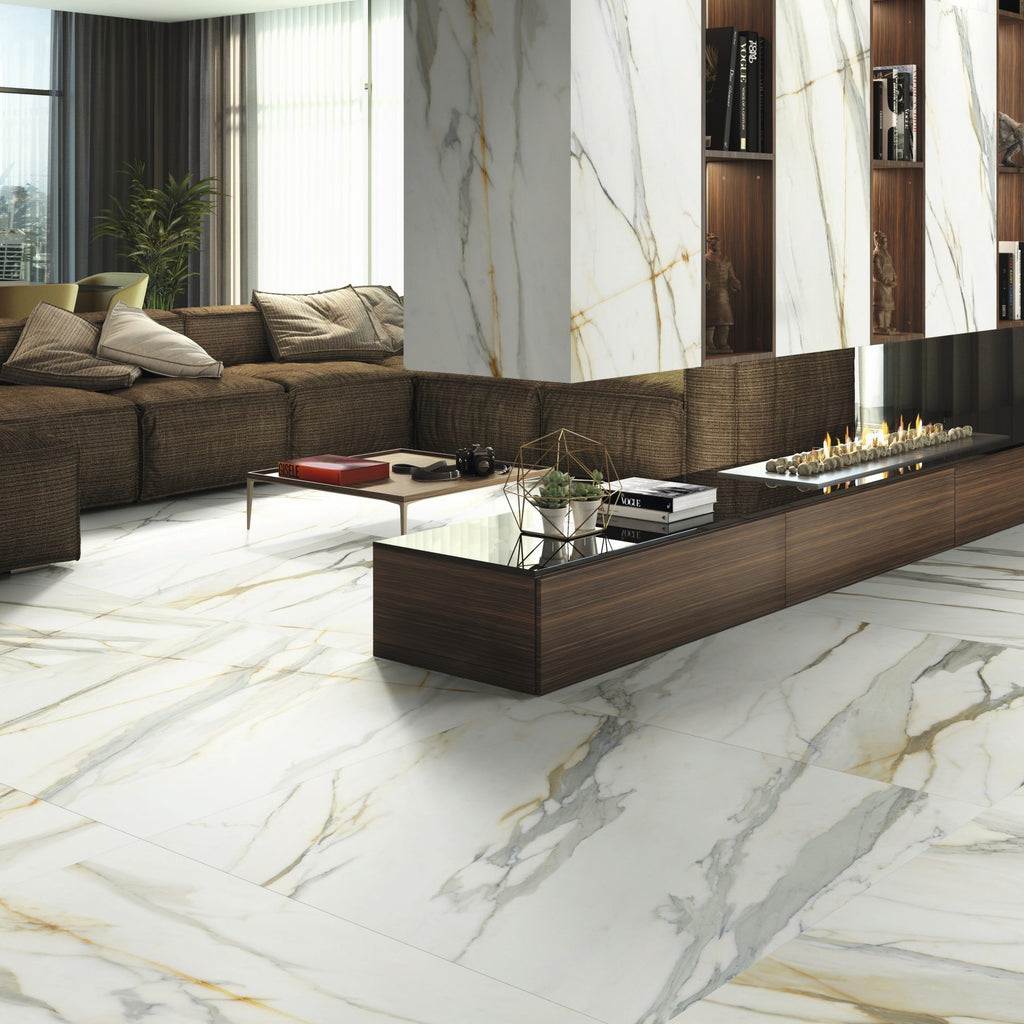 Calacatta Gold Look Porcelain Tiles