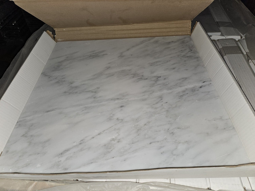 Carrara Venato Marble 18x18 Tiles in Box