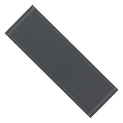 Glossy Black Glass 4x12 in. Subway Tile | TileBuys