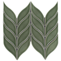 Green Leaf Mosaic Tile