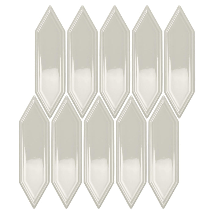 Warm Gray Ceramic Picket Tile Southampton