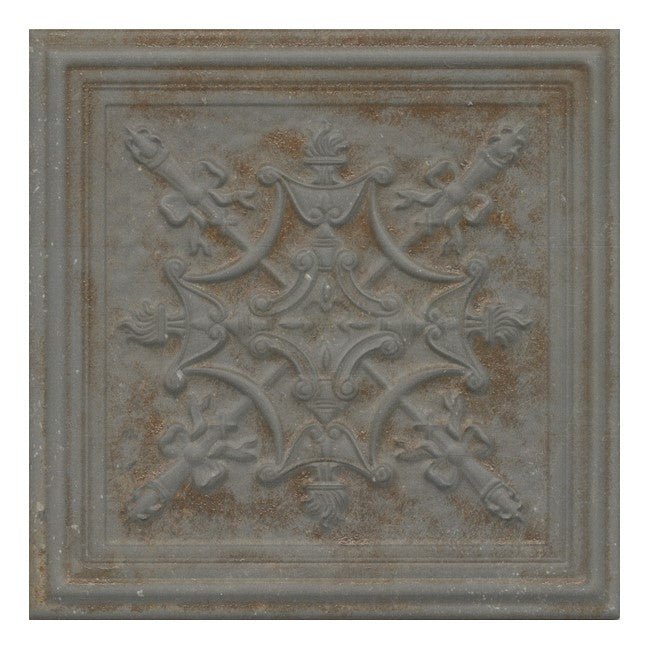 Antique Gray Faux Tin Tile Backsplash - TileBuys