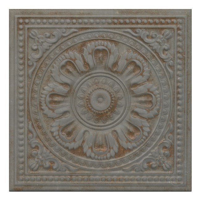 Antique Gray Faux Tin Tile Backsplash - TileBuys