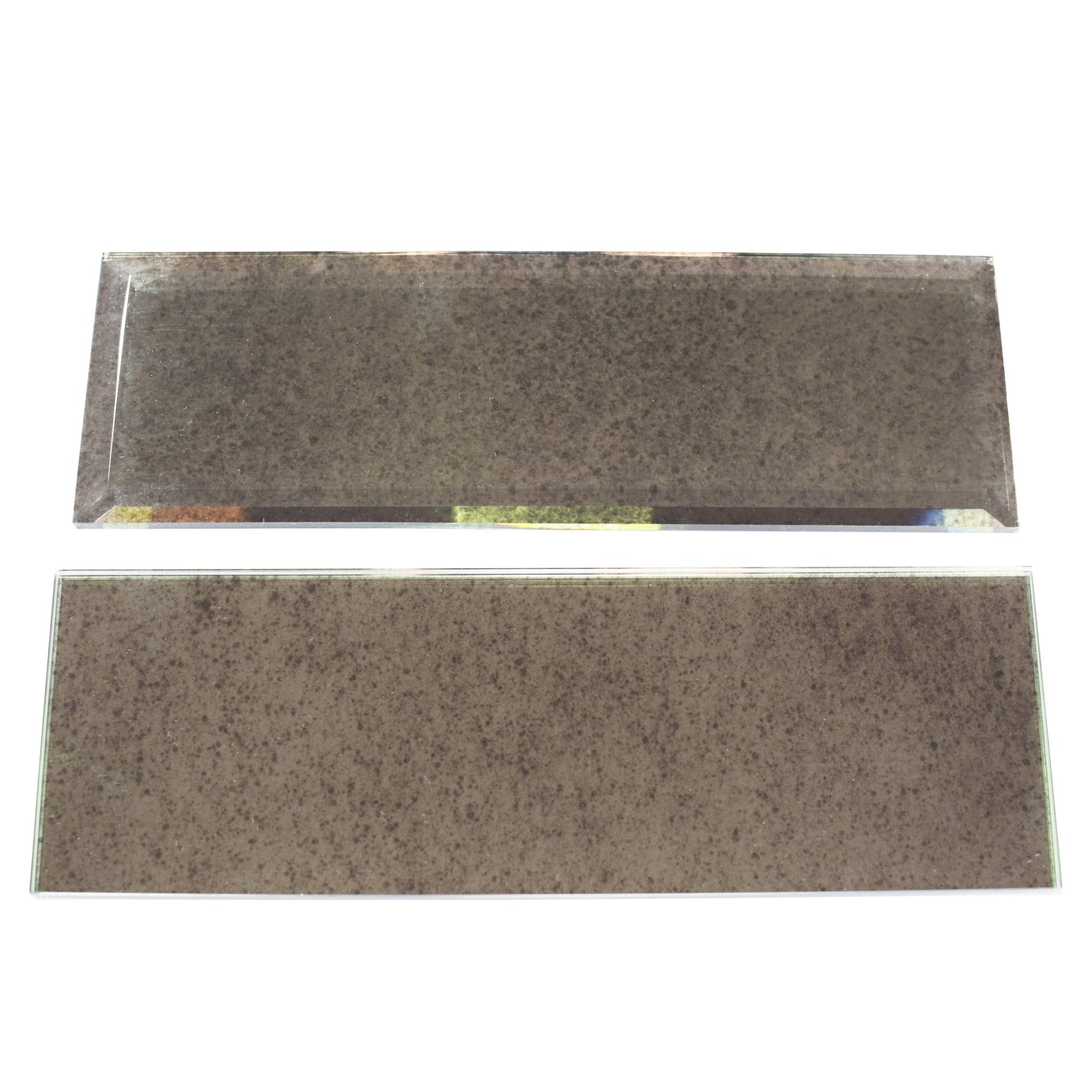 Antique Mirror Glass 4x12 Subway Tiles - Beveled Edge and Non Bevel Edge