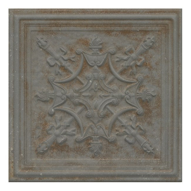 Antique Gray Faux Tin Tile Backsplash