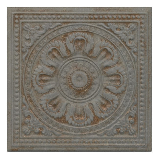 Antique Gray Faux Tin Tile Backsplash