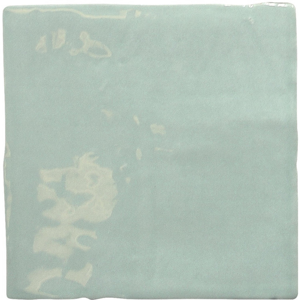 Glossy Aqua Ceramic 5 x 5 Tile