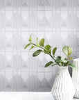 Arabesque Textured Cream Porcelain Mosaic Tile Backsplash