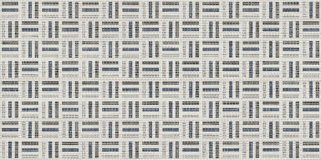 Blue Crosshatch 12x24 Porcelain Tile