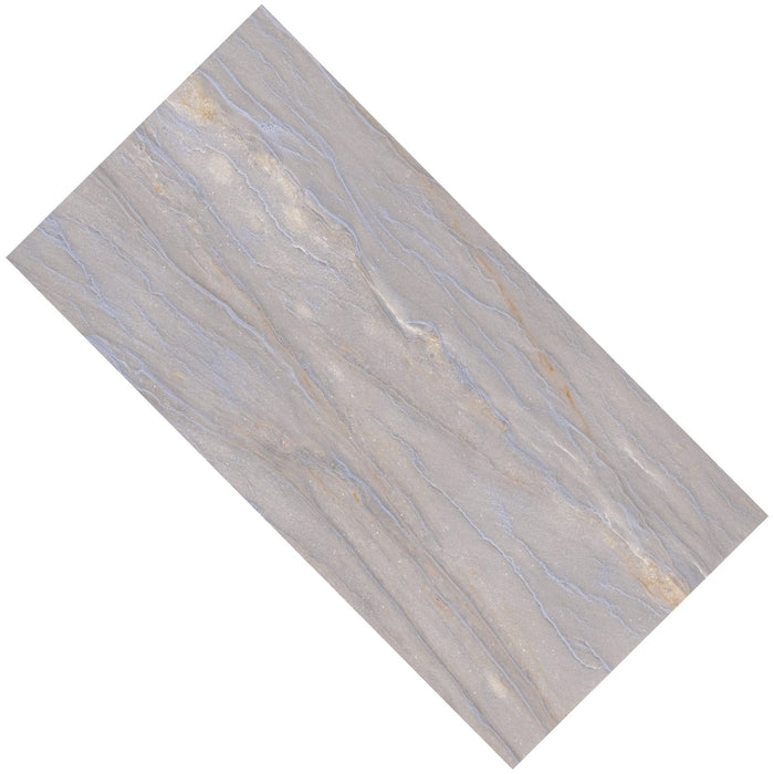Blue Gray & Beige Stone Look Paradise Porcelain 12x24 Tile - TileBuys