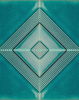 Blue Green Diamond Crackle Porcelain Tile