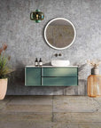 Bohemian Gray 20x40 Distressed Porcelain Tile Wall