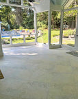 Sunroom with Bohemian Porcelain Tile Floor