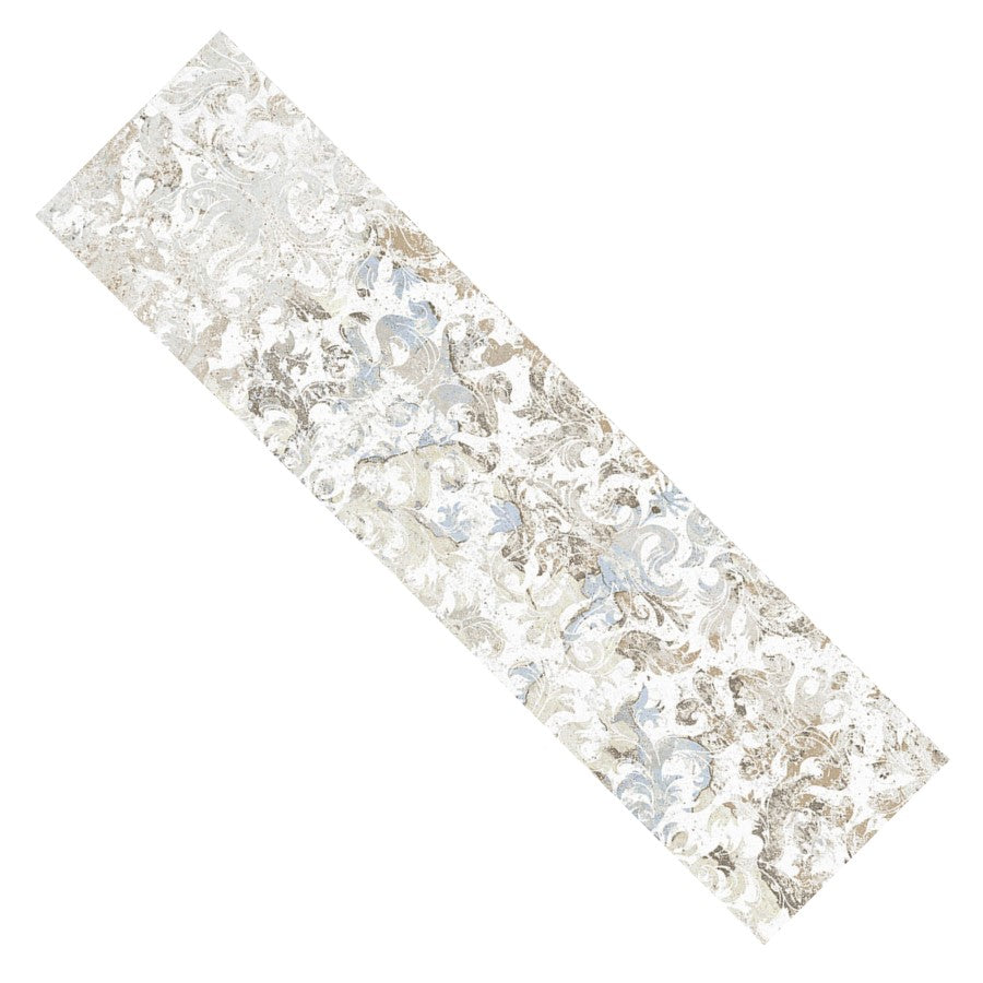Off-White & Cream Carpet Look 3x12 Ceramic Subway Wall Tile