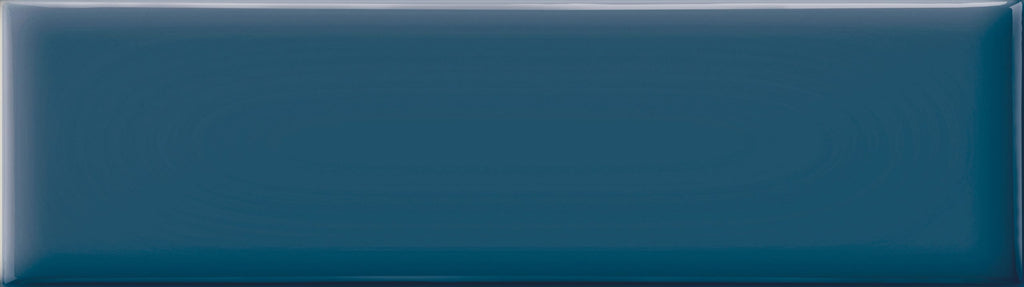 Glossy Ceramic 3 x 10 Subway Wall Tile in Bold Blue