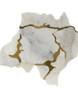 Calacatta Gold & Brass Waterjet Mosaic Tile in Geode | TileBuys
