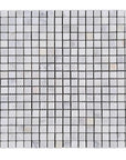 Calacatta Marble Mosaic Tile - 5/8" Squares - Polished - TileBuys