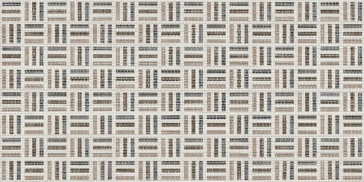 Cappuccino Crosshatch Fabric Look 12x24 Porcelain Tile