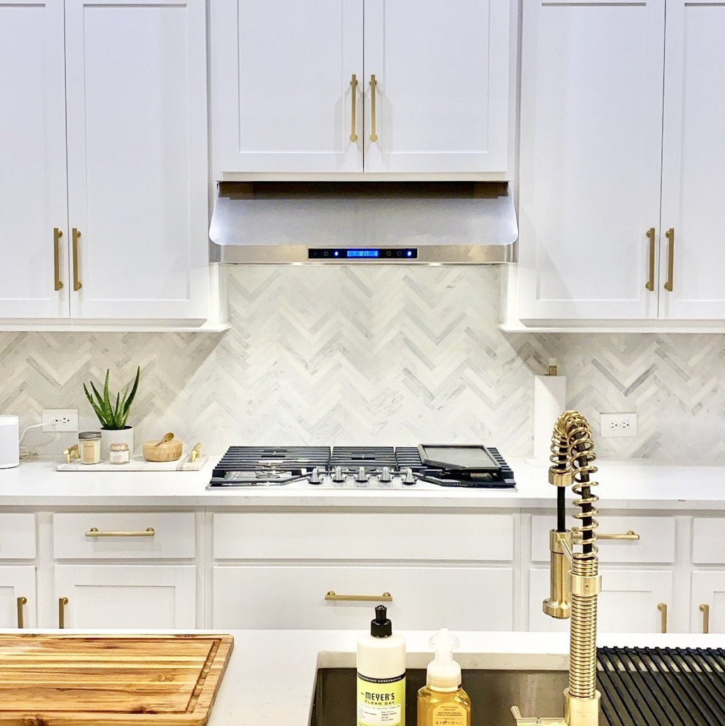 Carrara Venato Marble Mosaic Tile - 1x6" Long Herringbone - Polished or Honed Finish - TileBuys