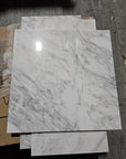Polished Carrara Venato Marble Tiles in Various Sizes