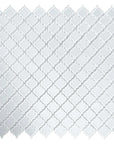 Coastal White Frosted Glass Arabesque Lanterns Mosaic Tiles
