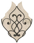 Damask Pattern Marble Waterjet Mosaic Tile - TileBuys