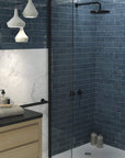 Distressed Rustic Blue Ceramic 3x12 Subway Tile - TileBuys