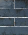 Distressed Rustic Blue Ceramic 3x12 Subway Tile - TileBuys