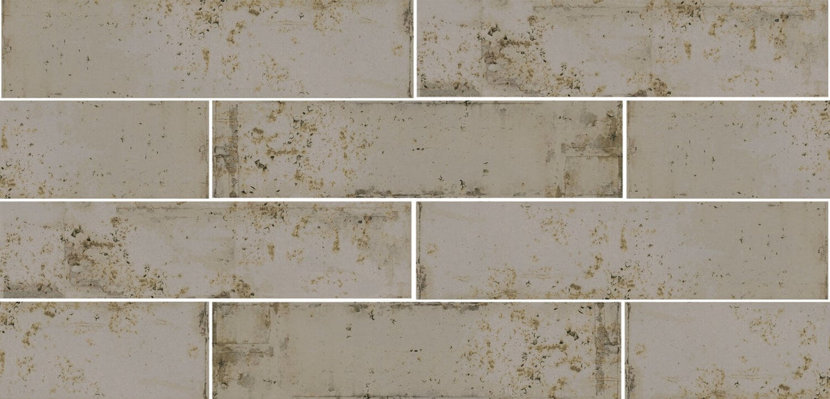 Distressed Rustic Gray Ceramic 3x12 Subway Tile - TileBuys