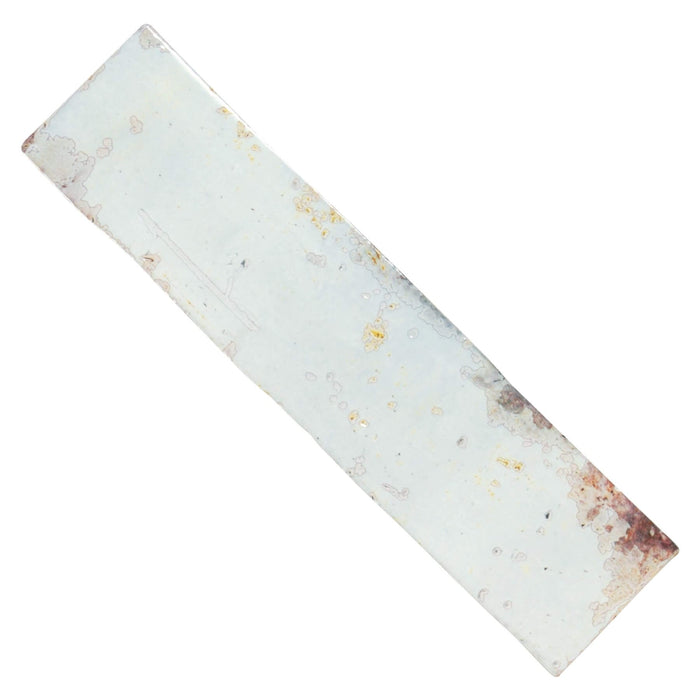 Distressed Rustic White and Rust Red Ceramic 3x12 Subway Tile - TileBuys