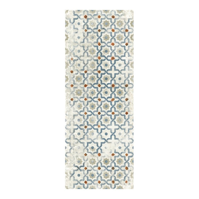 Distressed Star and Cross Pattern 18x47 Ceramic Wall Tile