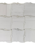 Dolomite and Calacatta Marble Waterjet Mosaic Tile