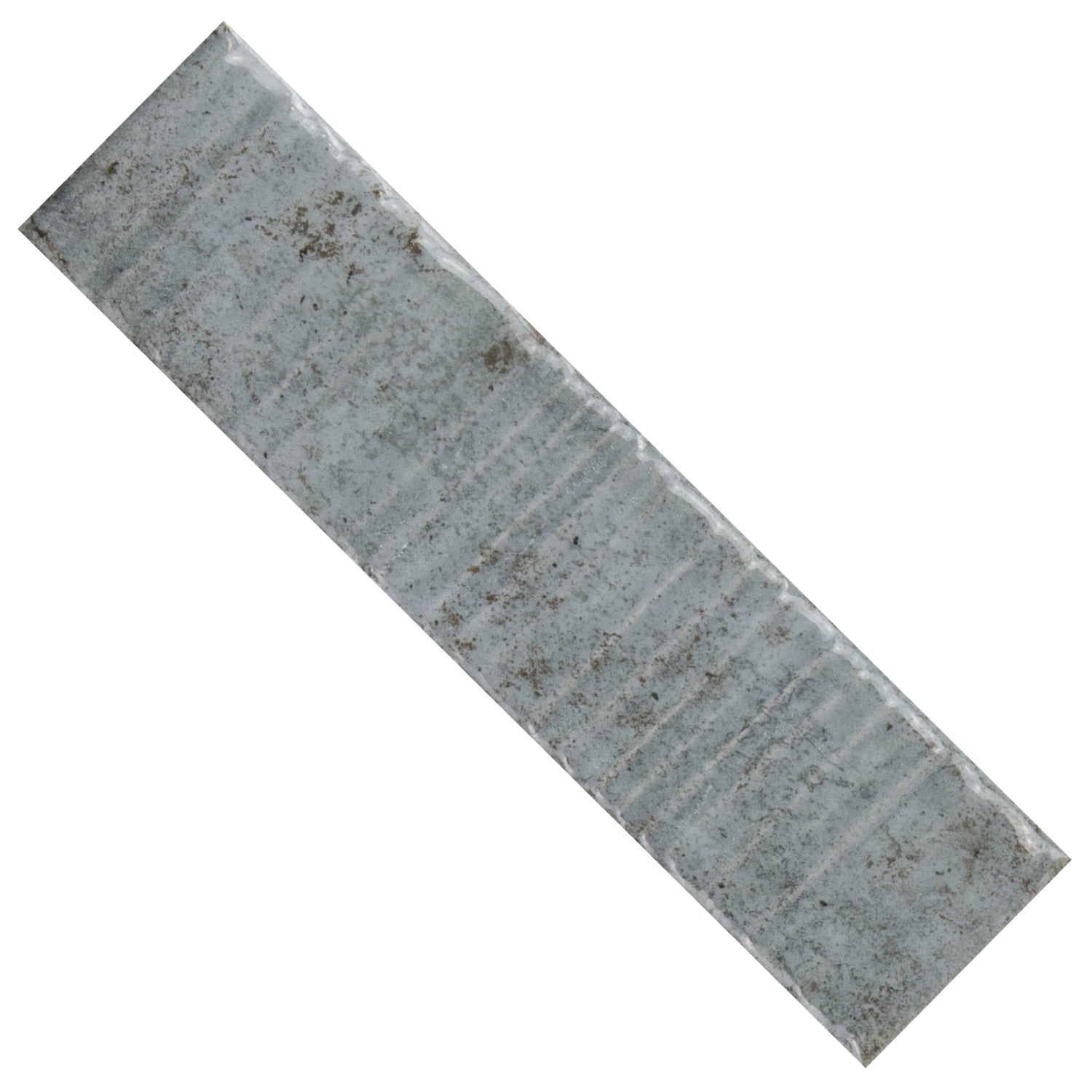 Dusty Blue 2x8 Textured Ceramic Subway Wall Tile