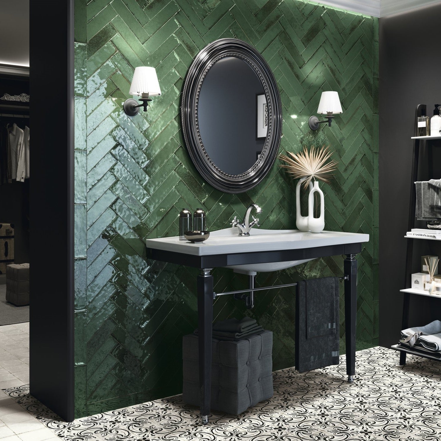Emerald Green 3x11 Porcelain Distressed Subway Tile - TileBuys