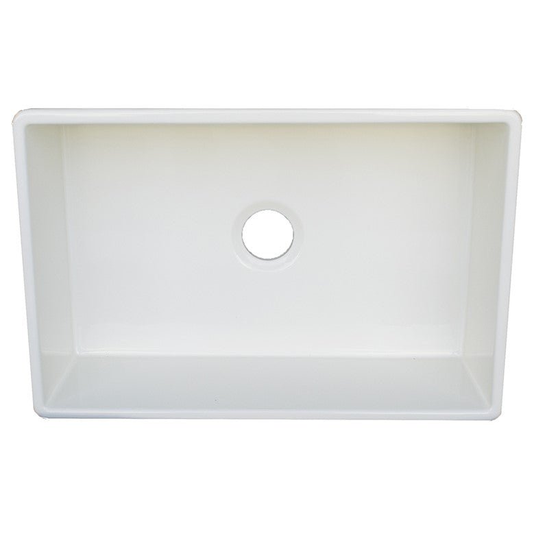 Fireclay Kitchen Sink - 30 or 33 in. Saltan Apron Front Bowl - Biscuit | TileBuys
