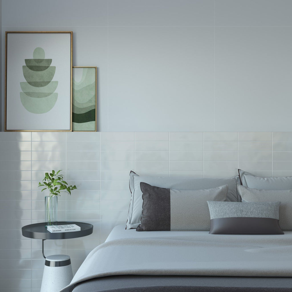 Glazed Ceramic 3 x 10 Vanilla Subway Wall Tile - TileBuys