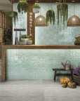 Glossy Aqua Ceramic 5 x 5 Tile - TileBuys
