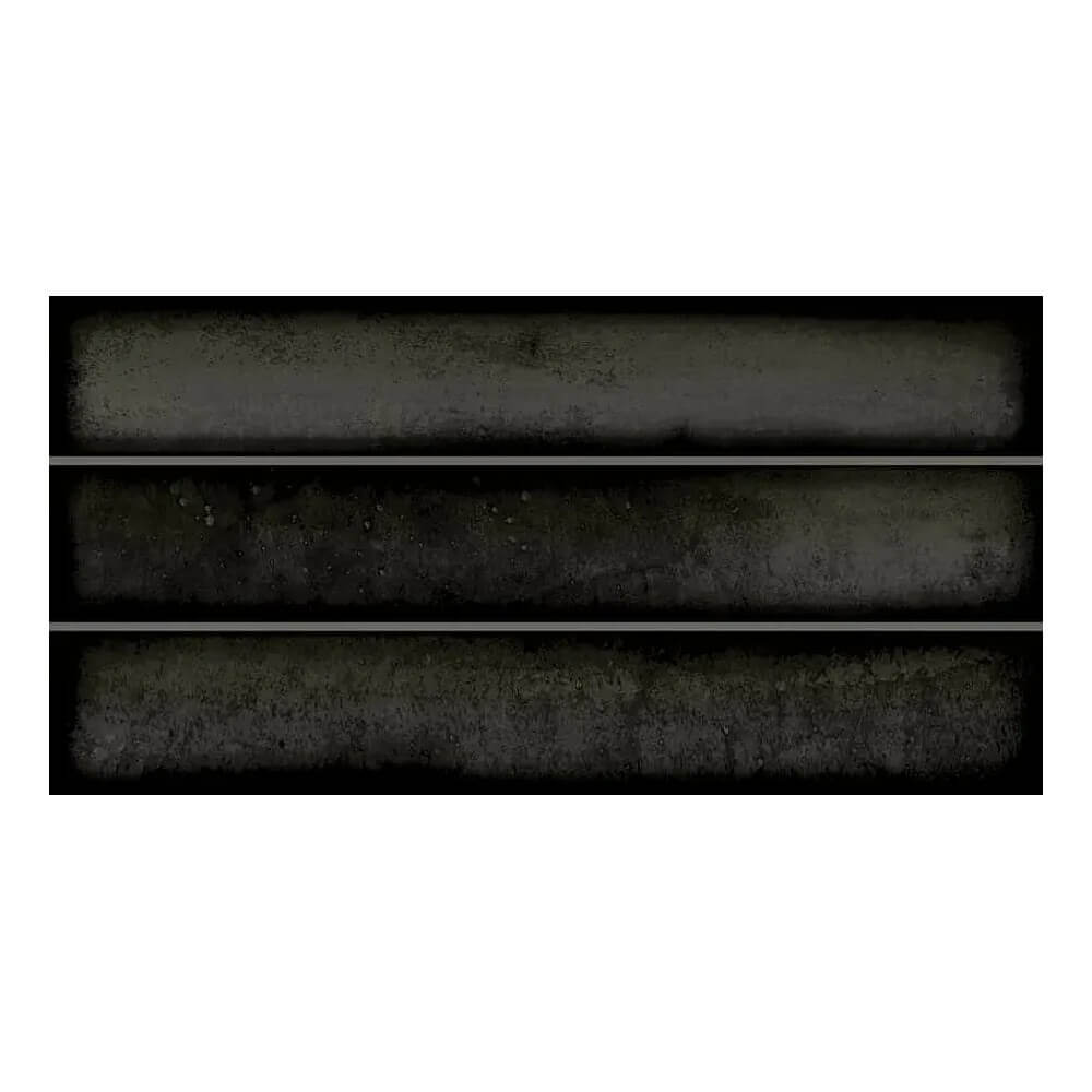 Glossy Black Porcelain Kit Kat Tiles