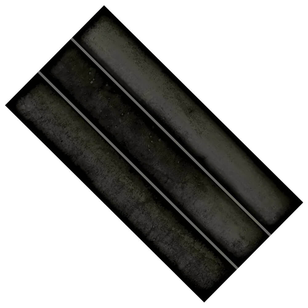 Glossy Black Kit Kat Tiles