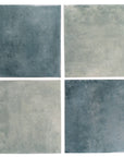 Glossy Blue Green Ceramic 6x6 Tiles