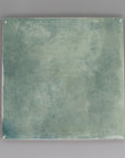 Glossy Blue Green Ceramic 6x6 Tile