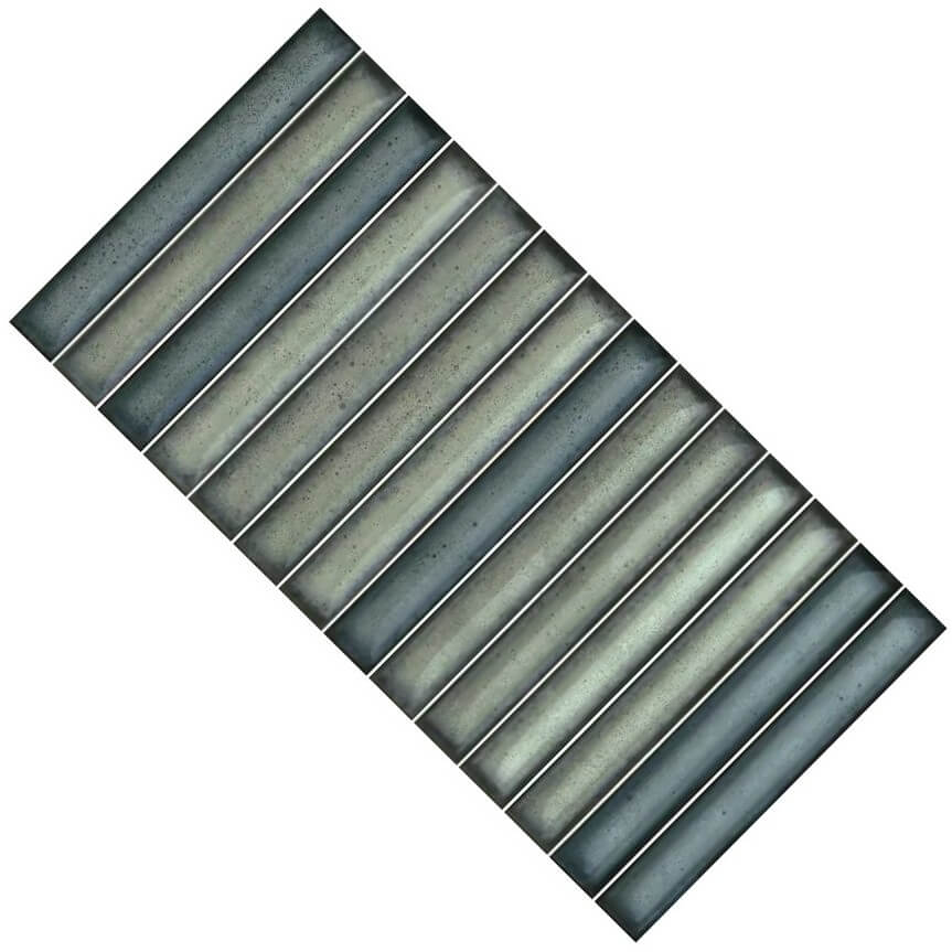 Blue Green Kit Kat Tiles