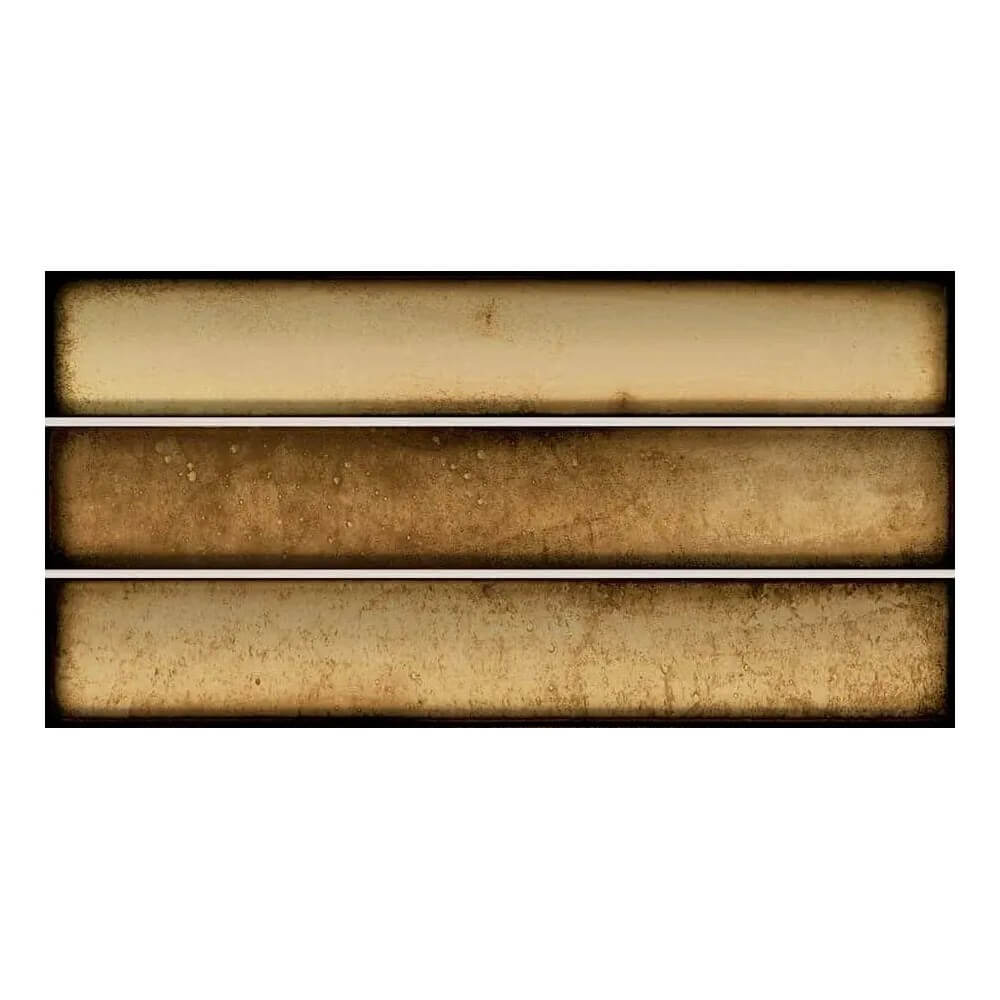 Glossy Caramel Porcelain Kit Kat Tiles