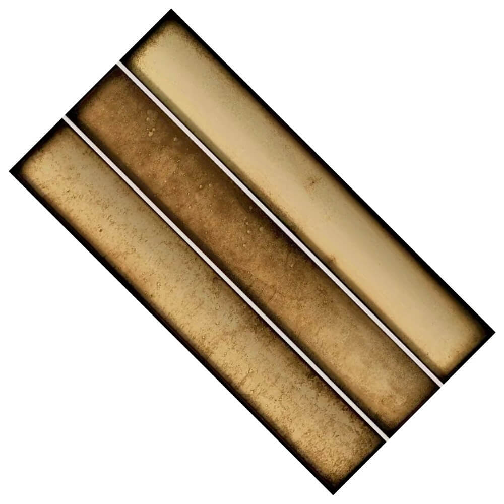 Glossy Caramel Porcelain Kit Kat Tiles