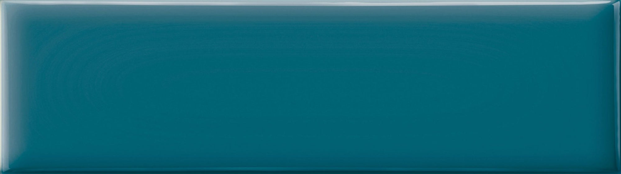 Glossy Ceramic 3 x 10 Subway Wall Tile in Dark Turquoise - TileBuys