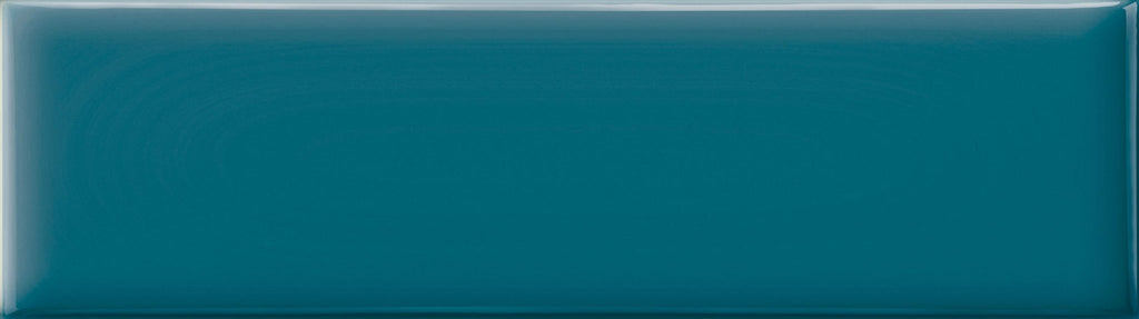 Glossy Ceramic 3 x 10 Subway Wall Tile in Dark Turquoise - TileBuys