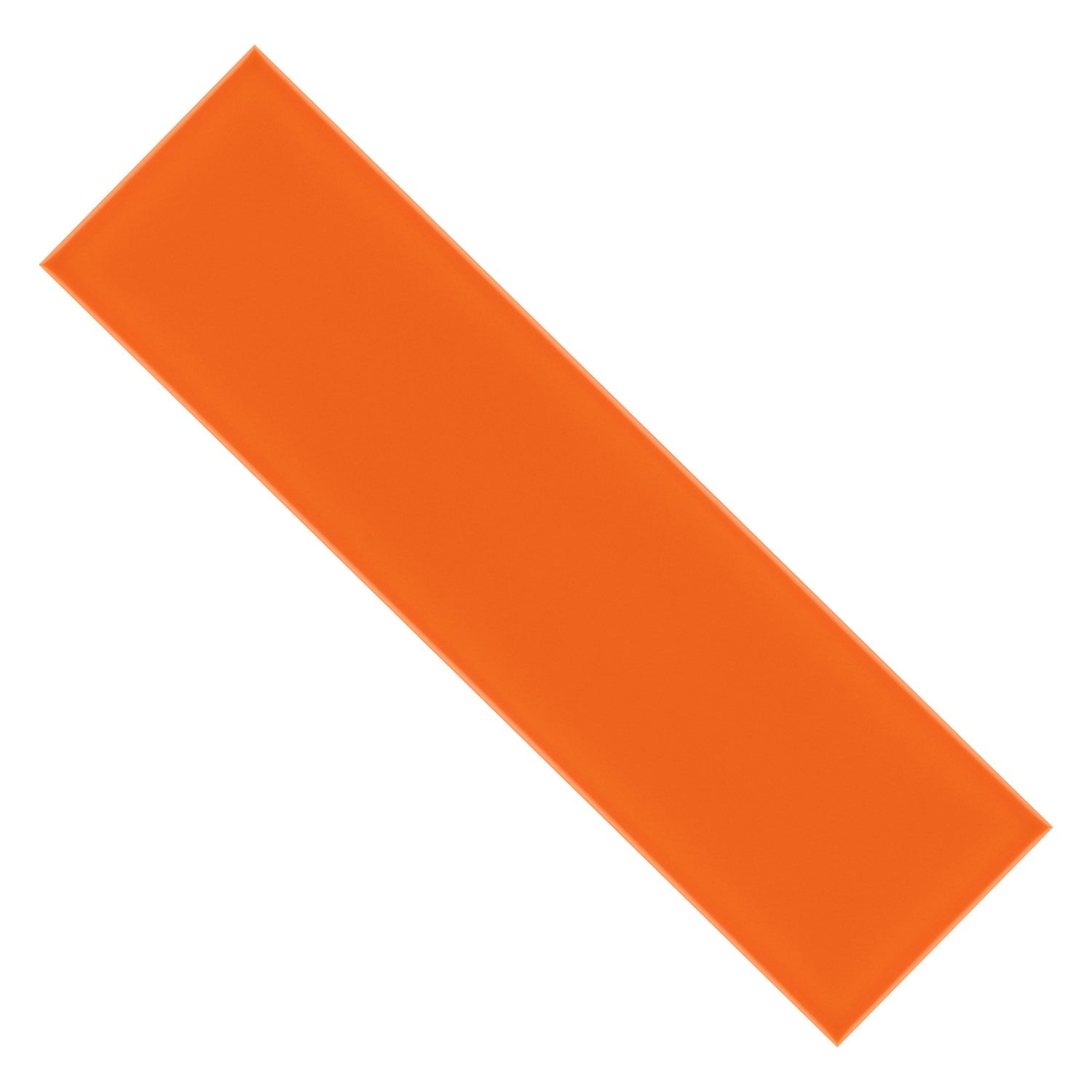 Glossy Ceramic 3 x 10 Subway Wall Tile in Orange - TileBuys