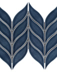 Blue Leaf Mosaic Tile