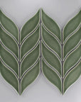 Green Leaf Mosaic Tile